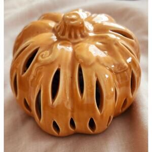 Pumpkin Sachet Diffuser Tea Light Lantern Cottage Farmhouse Fall Autumn Decor